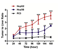 Tumor to Liver ratio graph 1